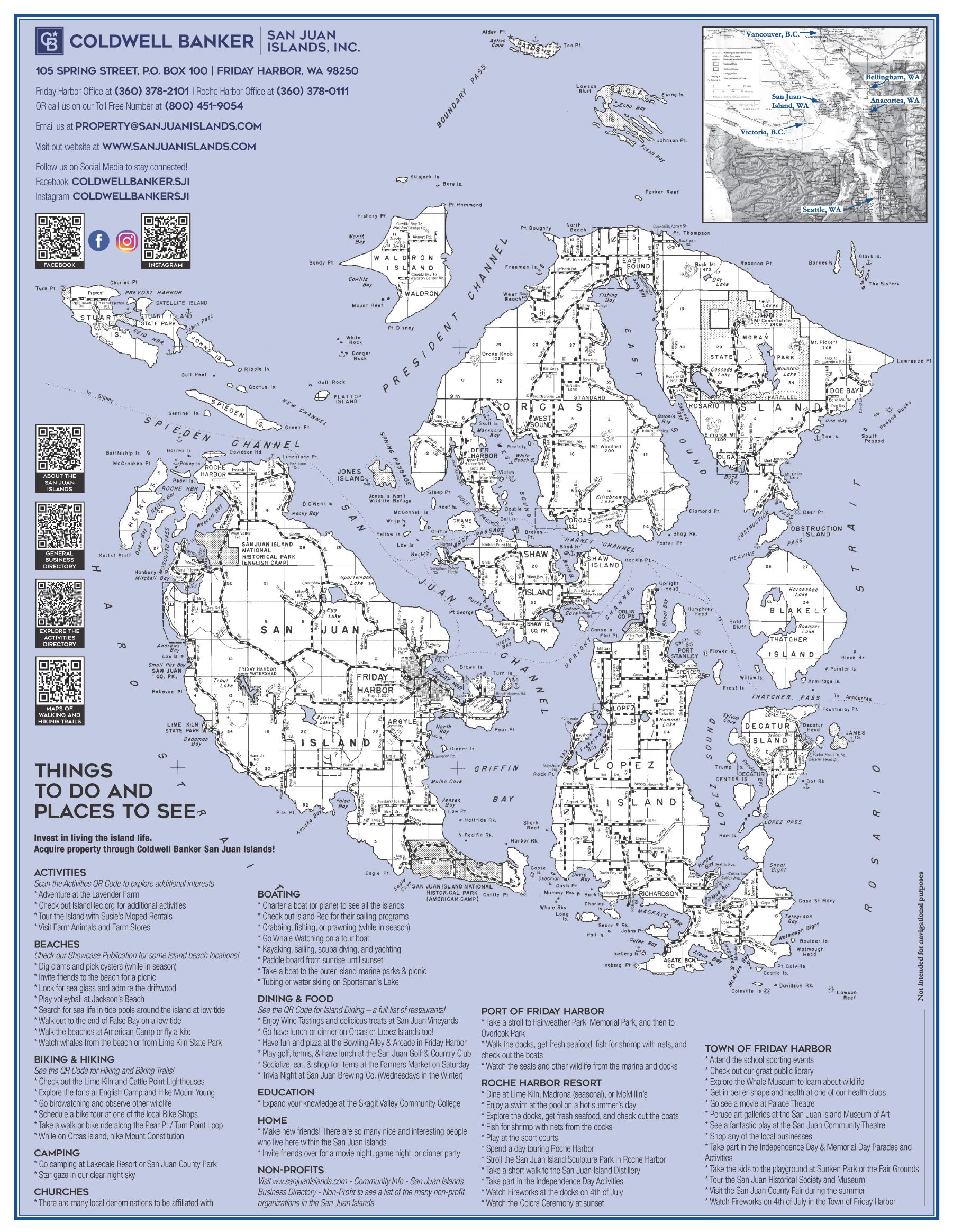 San Juan Islands Maps Coldwell Banker San Juan Islands Inc