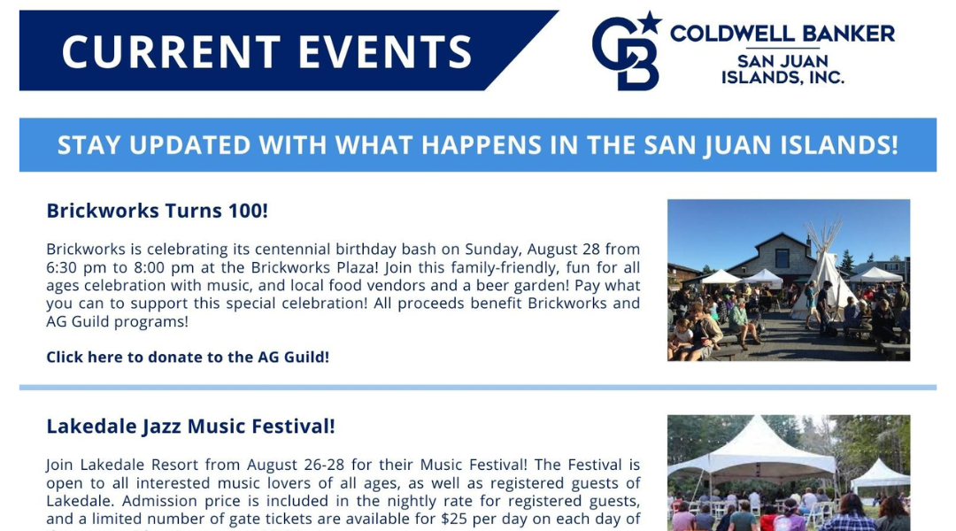 Current Events August 2022 – Coldwell Banker San Juan Islands, Inc.
