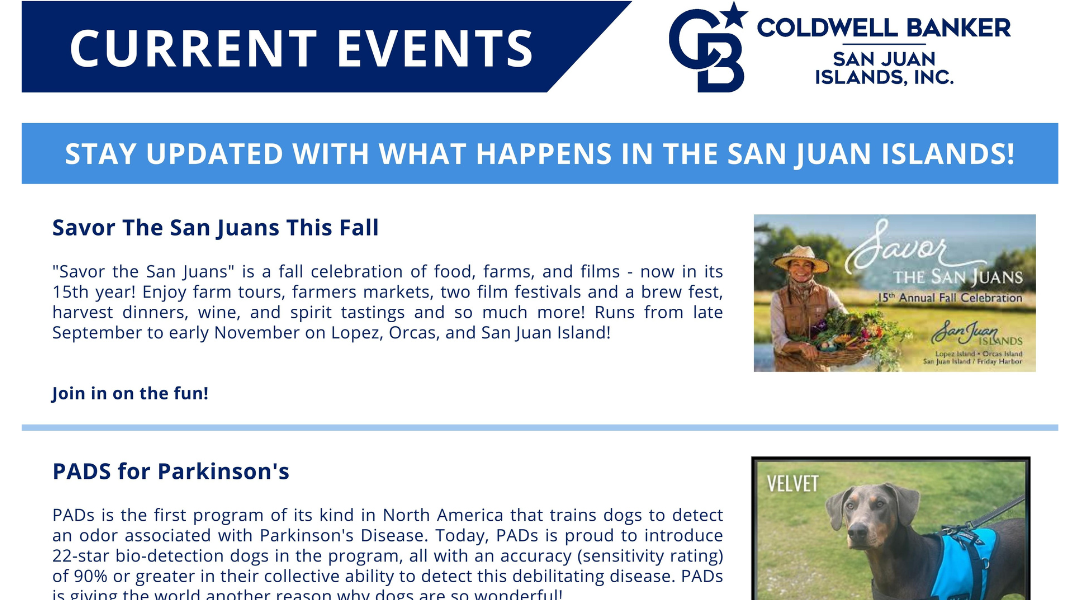 Current Events September 2022 – Coldwell Banker San Juan Islands, Inc.